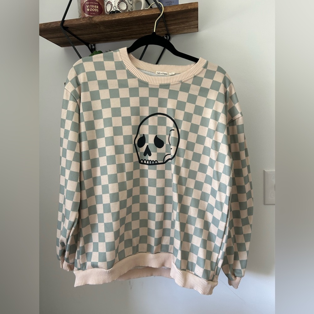 Indy & Pippa Skully Sage Sweatshirt